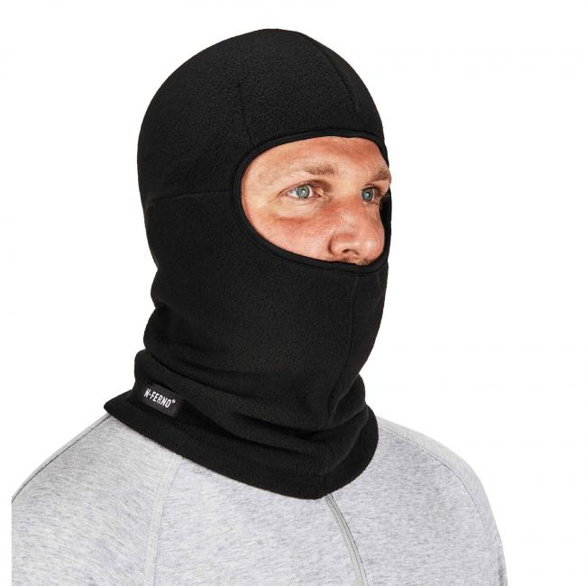 16894 Zippered Balaclava Face Mask, Black