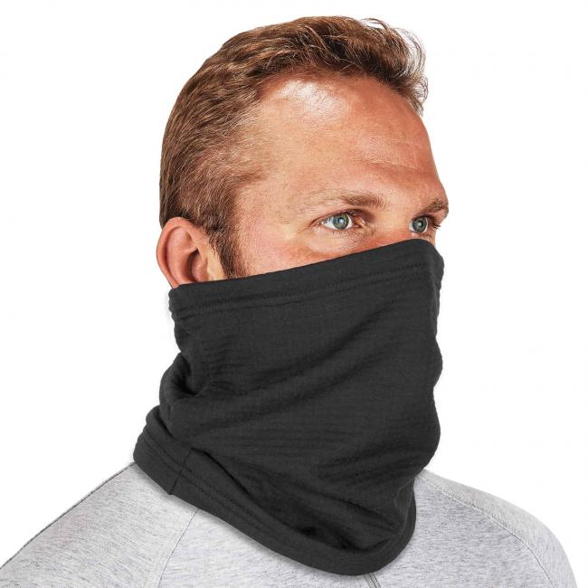 FR Neck Gaiter, 2 PPE CAT, 20.0 cal/sq cm, Black, Universal