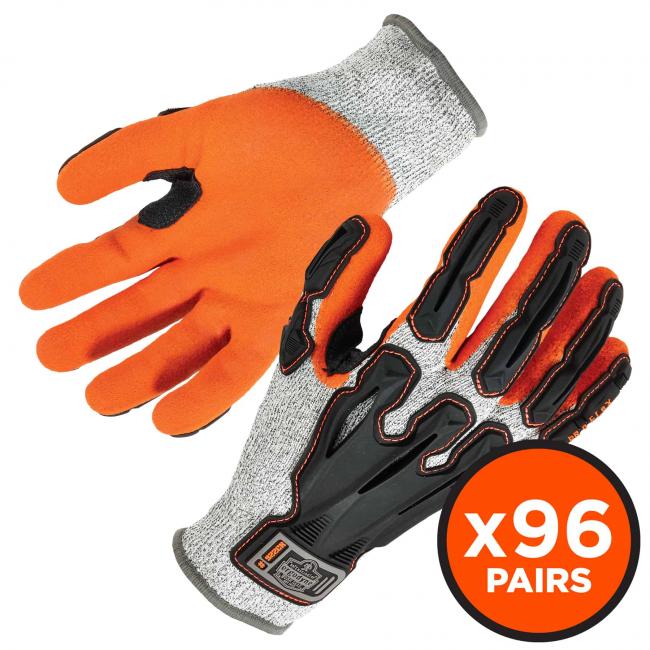 17582 Nitrile-Coated Cut-Resistant Gloves, Gray - Small