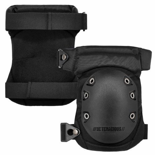 Picture of ProFlex 18435 Comfort Hinged Hard Cap Gel Knee Pads with Buckles&#44; Black Cap