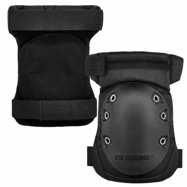 Picture of ProFlex 18436 Comfort Hinged Hard Cap Gel Knee Pads with Hook & Loop&#44; Black Cap