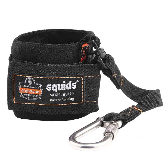 Ergodyne Squids 3114 3 lb. Pull-On Wrist Lanyard with Carabiner