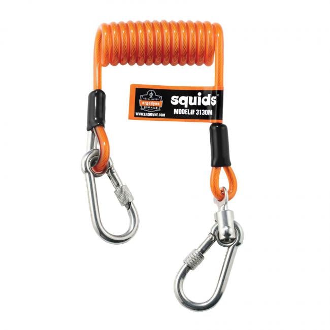 Ergodyne Squids 3130M Coiled Cable Lanyard- 5 Lb. - 19131