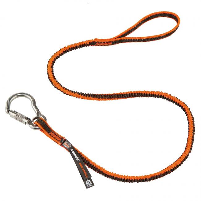 Picture of Squids 19803 15 lbs Tool Lanyard - Stainless-Steel Carabiner Plus Loop&#44; Orange & Gray - Standard