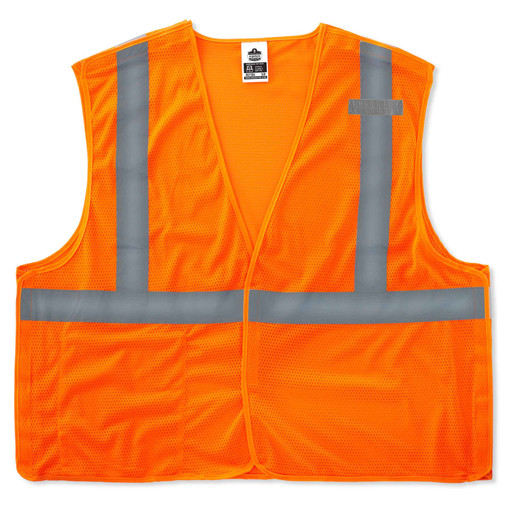 21061 Type R Class 2 Econo Breakaway Mesh Vest, Orange - Extra Small