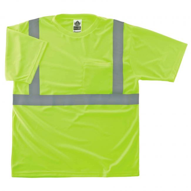 Type R Class 2 T-Shirt, Lime - Extra Small