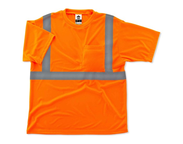 Type R Class 2 T-Shirt, Orange - Extra Small
