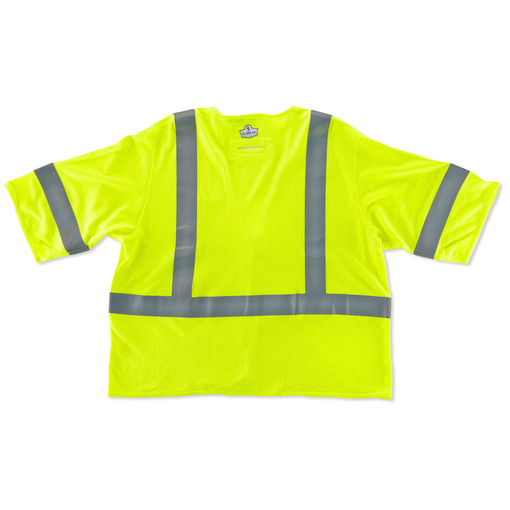 22217 Type R Class 3 High Visibility FR Safety Vest with Modacrylic, Lime - 2XL & 3XL