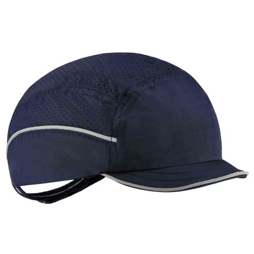 Bump Cap, Micro Brim Baseball, Polyethylene, Hook-and-Loop Suspension