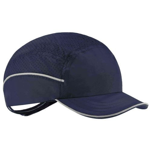Bump Cap, Short Brim Baseball, Polyethylene, Hook-and-Loop Suspension