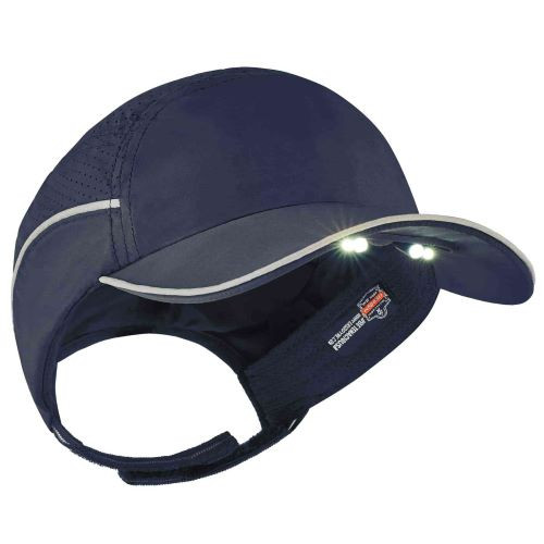 Bump Cap, Long Brim Baseball, Polyethylene, Hook-and-Loop Suspension