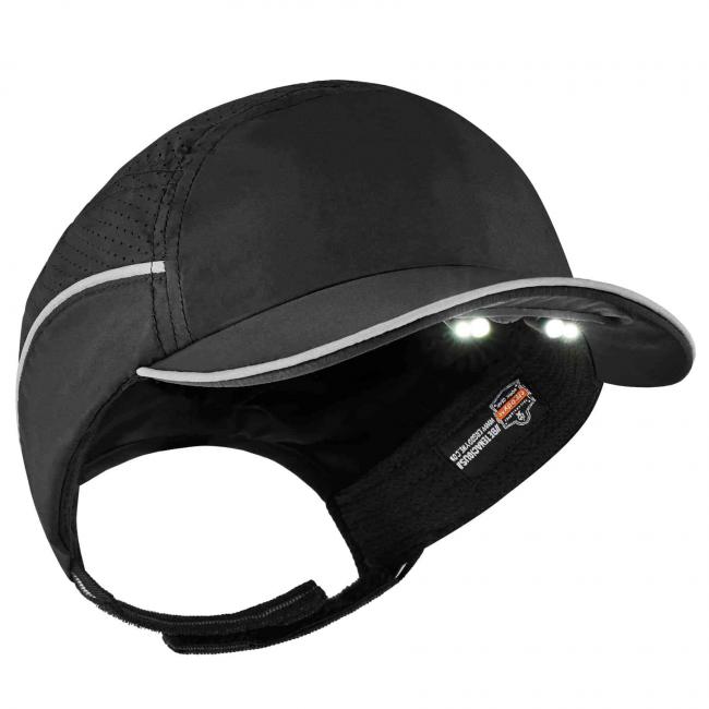 Bump Cap, Long Brim Baseball, Polyethylene, Hook-and-Loop Suspension