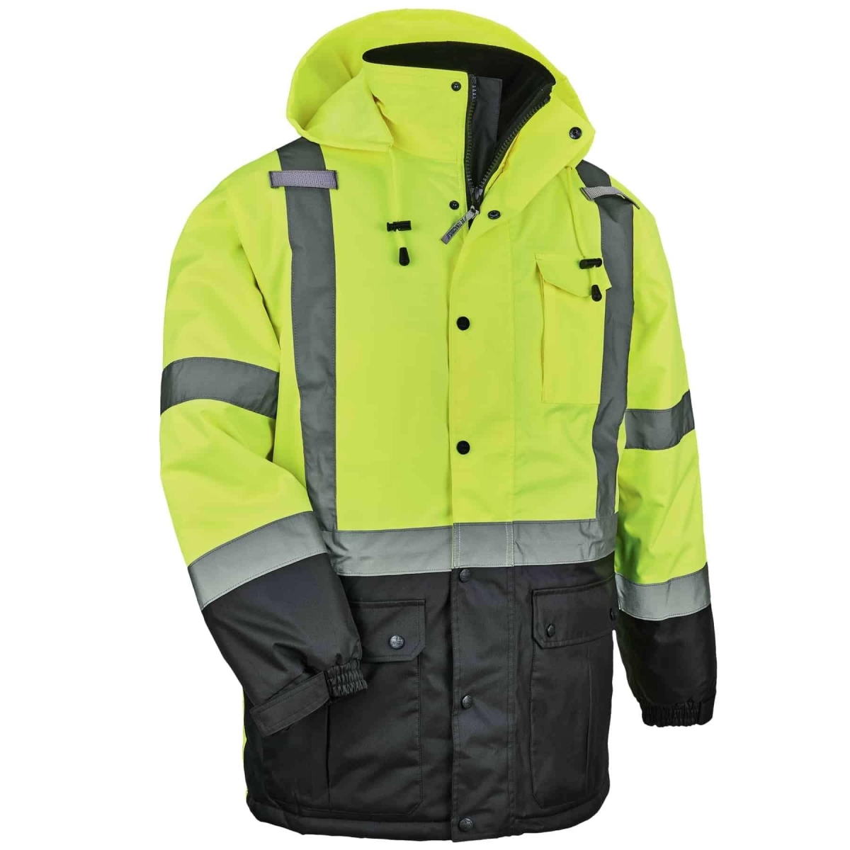 Type R Class 3 Thermal Parka - Lime - 2XL - Insulated for Cold Weather