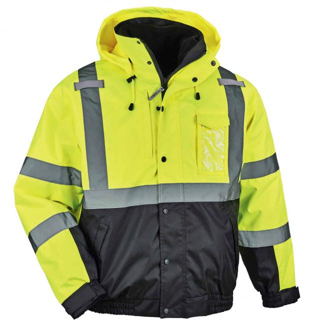 Picture of GloWear 25594 Type R Class 3 3-in-1 Thermal High Visibility Jacket&#44; Lime - Large
