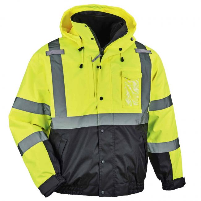Type R Class 3 3-in-1 Thermal High Visibility Jacket, Lime - Extra Large