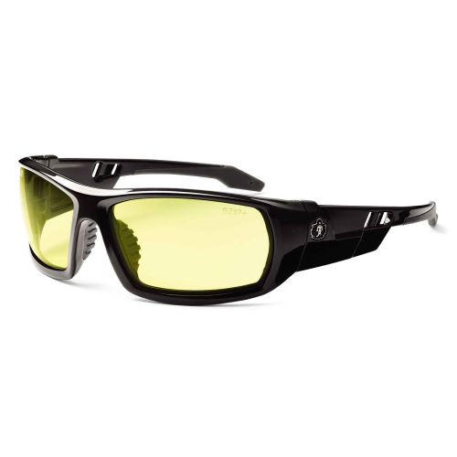 Picture of Skullerz 50050 Odin Safety Sunglasses&#44; Black & Yellow Lens