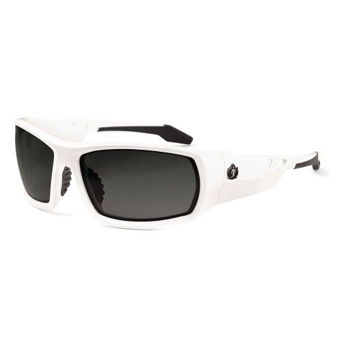 Picture of Skullerz 50231 Odin Safety Sunglasses&#44; White & Polarized Smoke Lens