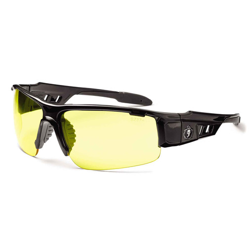 Picture of Skullerz 52050 Dagr Safety Glasses&#44; Black & Yellow Lens