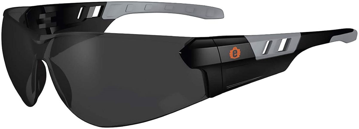 Picture of Skullerz 59133 SAGA Safety Glasses&#44; Matte Black & Anti-Fog Smoke Lens