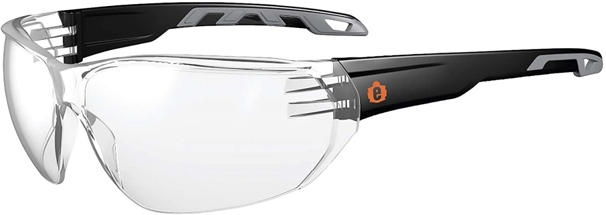 Picture of Skullerz 59203 Dagr Safety Sunglasses&#44; Matte Black & Anti-Fog Clear Lens
