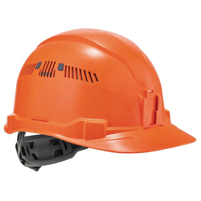 60145 Class C Cap-Style Hard Hat with Ratchet Suspension, Orange