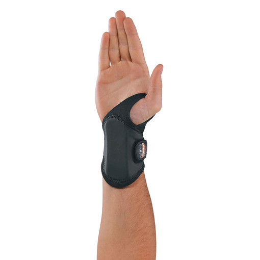 Wrist Support, neoprene, Single Strap, Left, Black, Size 2XL