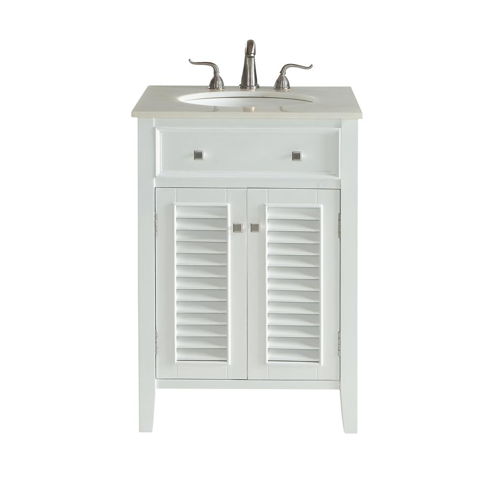 36 in. Single Bathroom Vanity Set, White