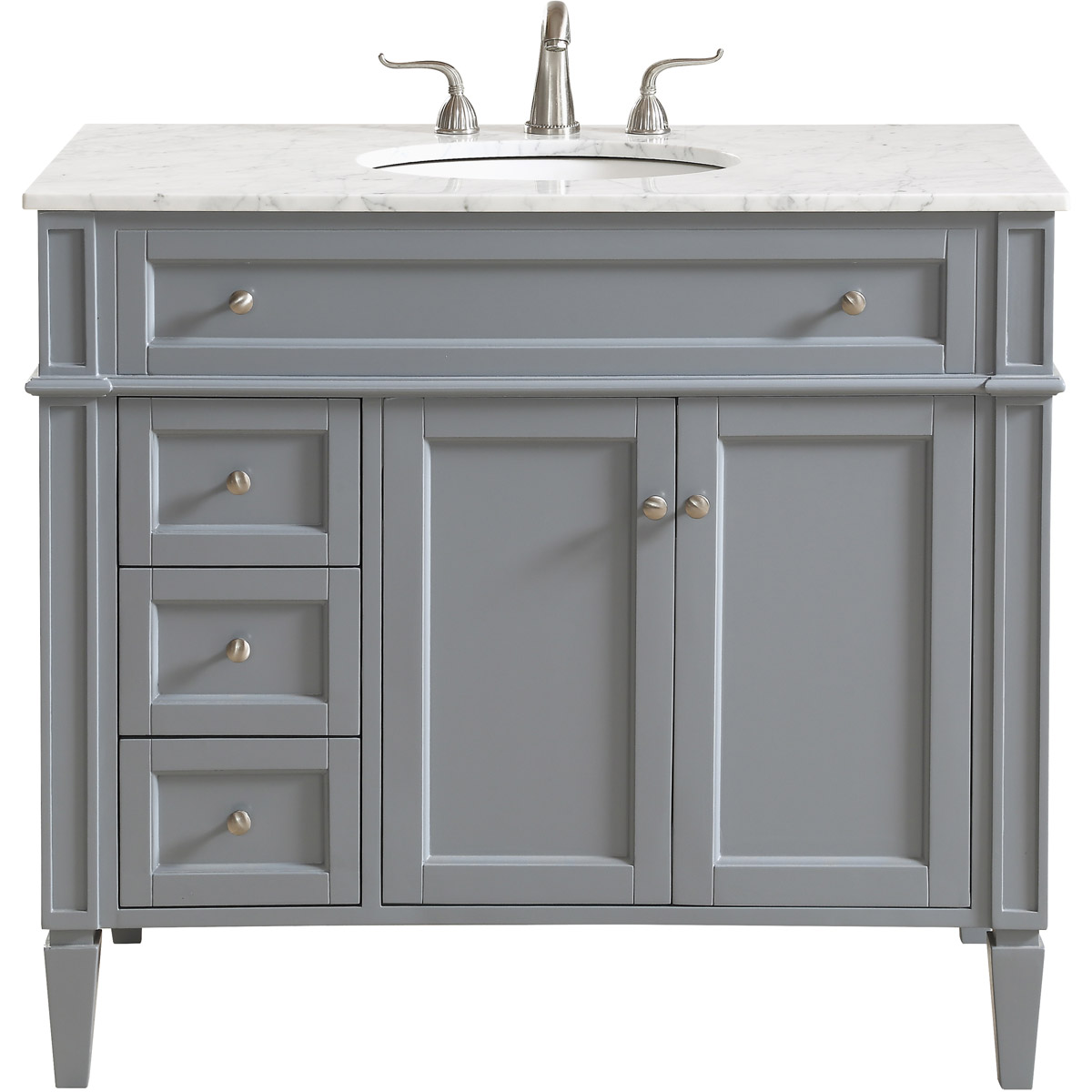 40 in. Single Bathroom Vanity Set, Grey