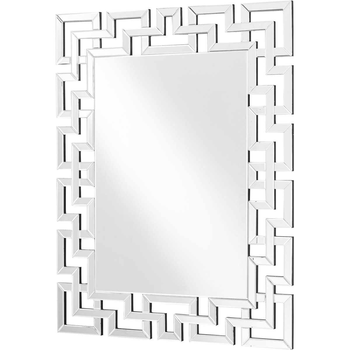 47.5 in. Sparkle Contemporary Rectangle Mirror, Clear