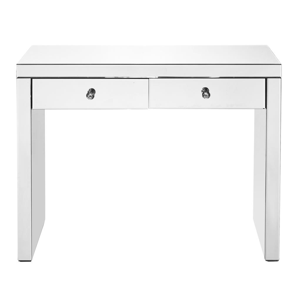 39 x 14 x 30 in. Console Table, Clear Mirror