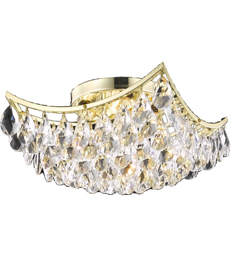 Picture of Living District LD9800F14G-872 14 in. Clara 4 Lights Flush Mount Ceiling Light, Gold