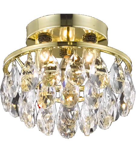 Picture of Living District LD9805F10G-872 10 in. Clara 3 Lights Flush Mount Ceiling Light, Chrome
