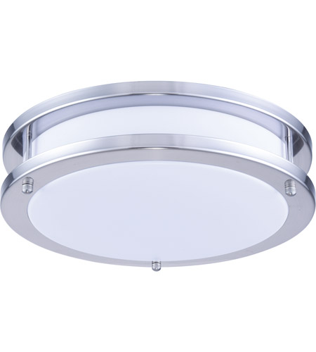 Picture of Living District LDCF3200 12 in. Daxter 15W LED Surface Mount Ceiling Light with 1050 Lumen&#44; Frosted White & Nickel