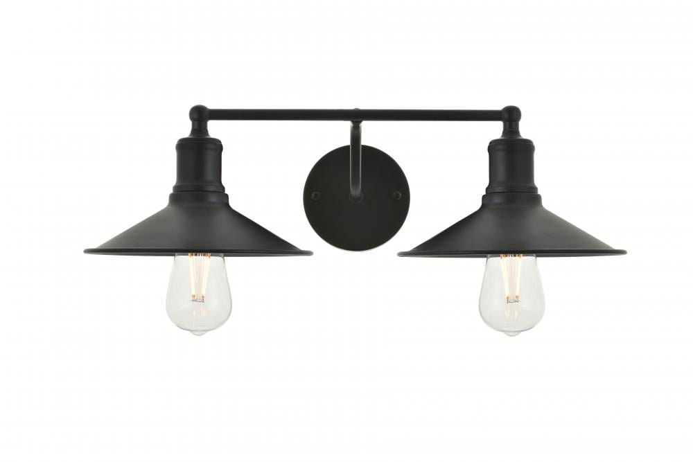 Picture of Living District LD4033W21BK Etude 2 Light Black Wall Sconce