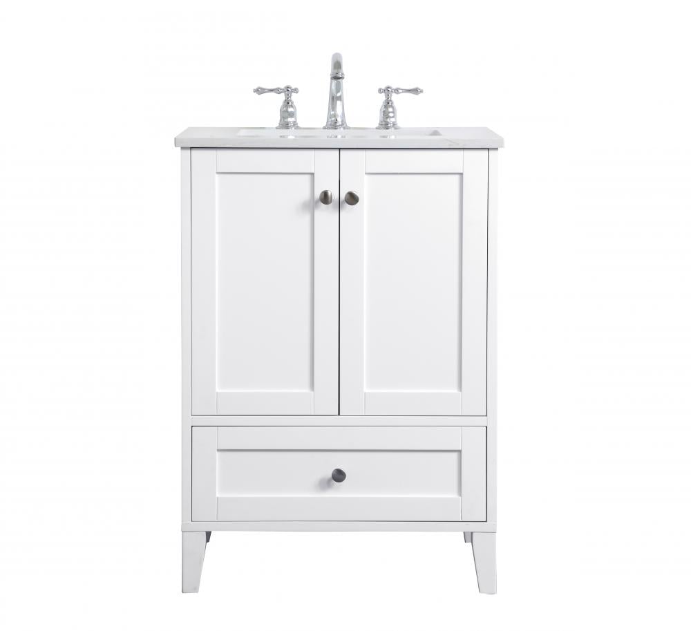 VF18024WH 24 in. Single Bathroom Vanity in White - 24 x 34 x 19 in.
