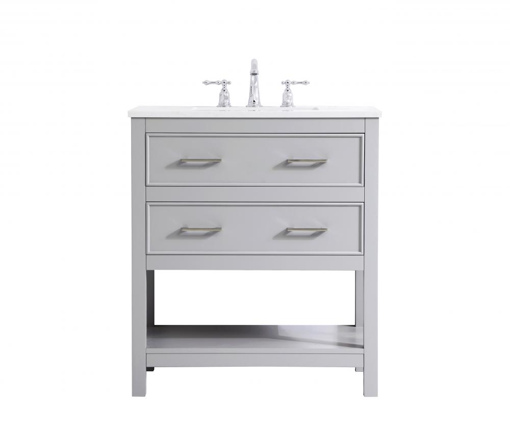 36 in. Single Bathroom Vanity in Grey