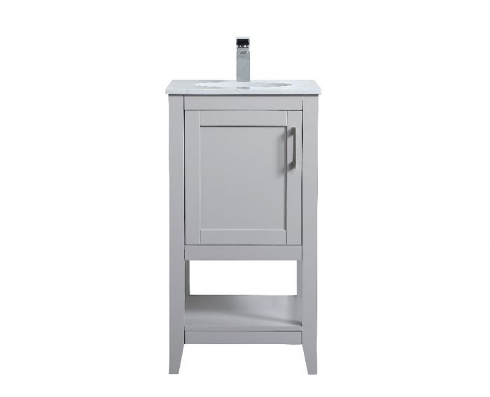 VF16018GR 18 in. Single Bathroom Vanity in Grey