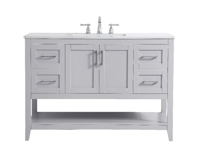 48 in. Single Bathroom Vanity in Grey