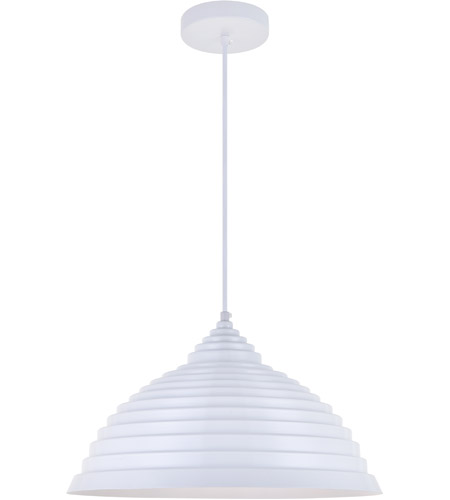 Circa 1 Light White Pendant - 11.50 x 11.50 x 15 in.