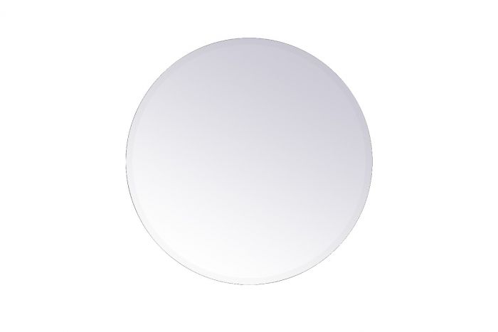 28 in. Gracin Round Mirror, Clear