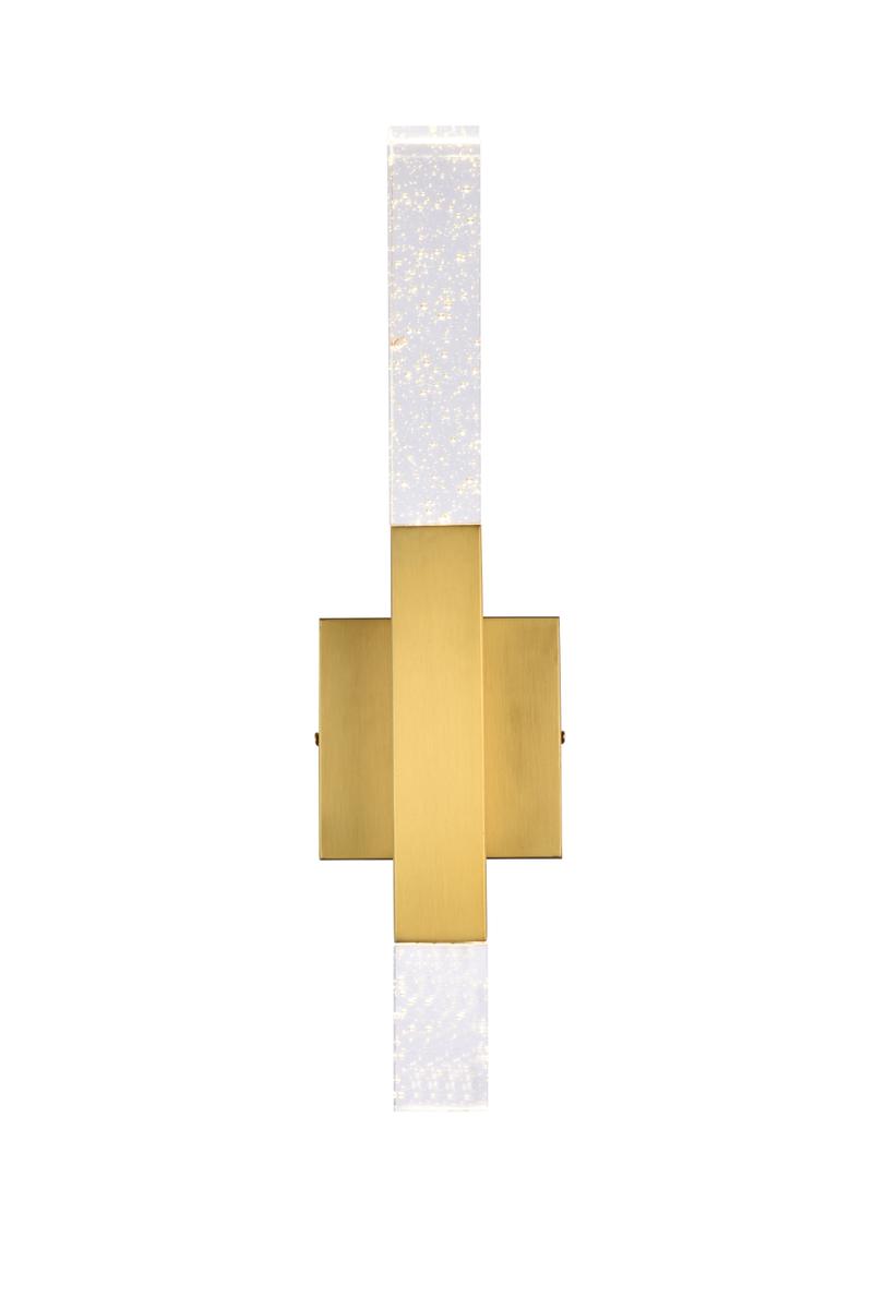 Picture of Elegant Lighting 5203W5G Ruelle 2 Lights Wall Sconce, Gold
