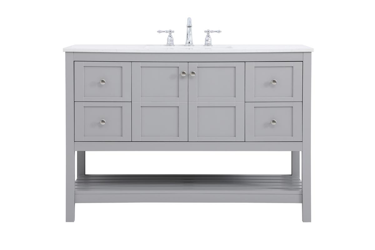 48 in. Theo Single Bathroom Vanity, Gray