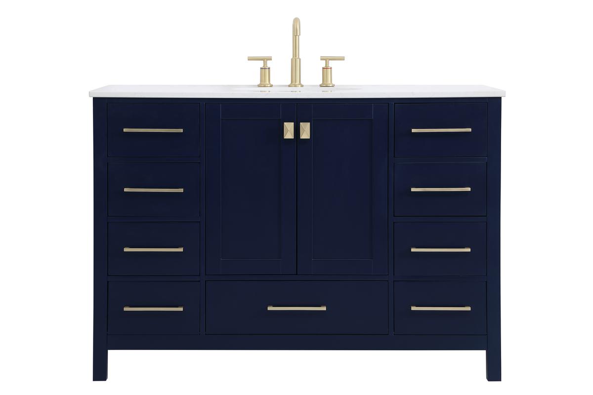 48 in. Irene Single Bathroom Vanity, Blue