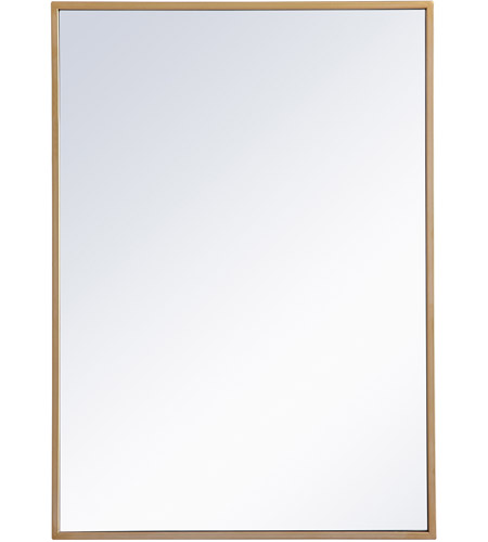 20 x 28 in. Metal Mirror Medicine Cabinet, Brass