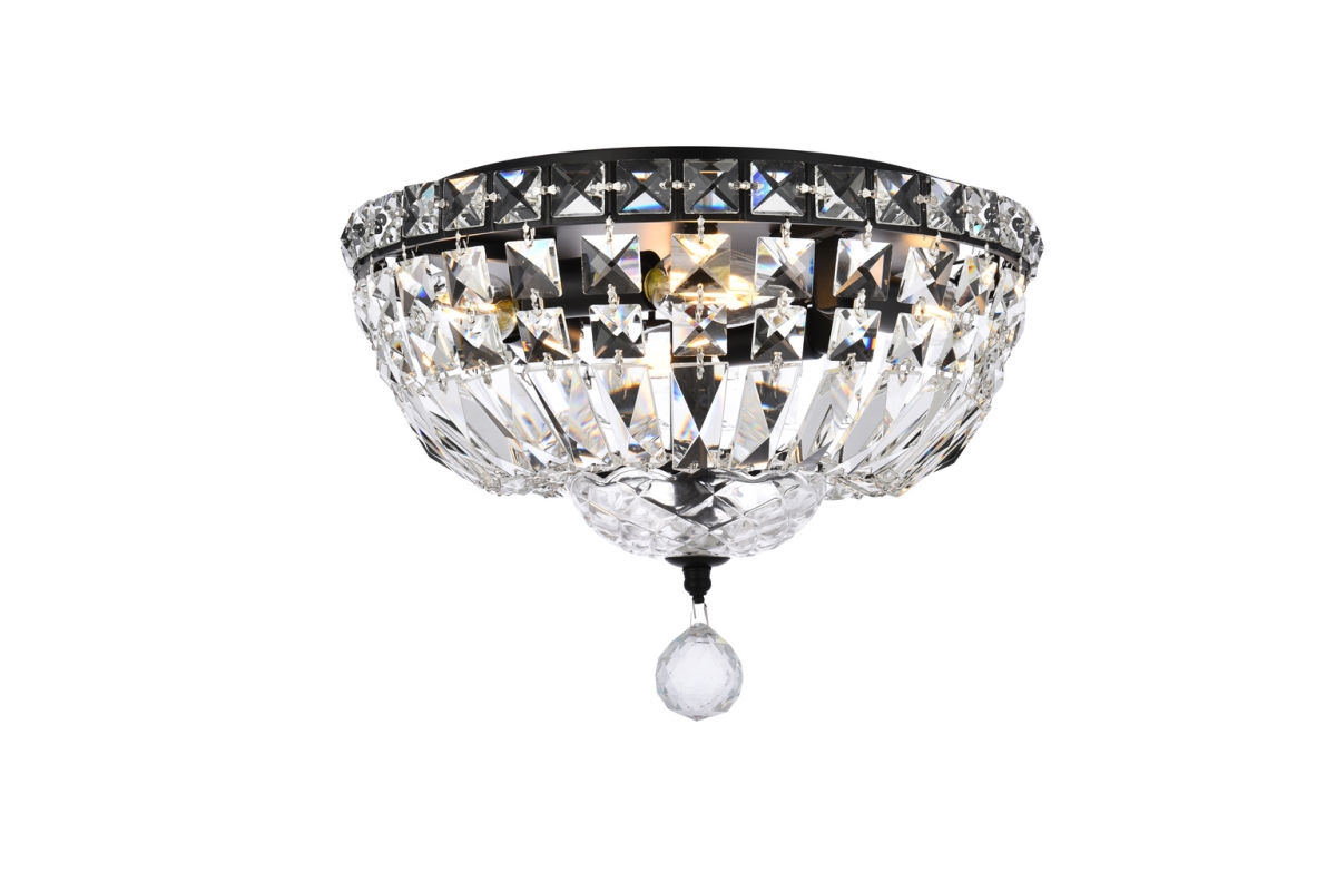 V2528F12BK-RC 12 in. Tranquil Flush Mount, Black