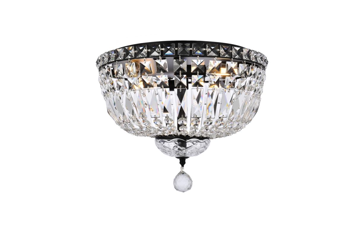 V2528F14BK-RC 14 in. Tranquil Flush Mount, Black