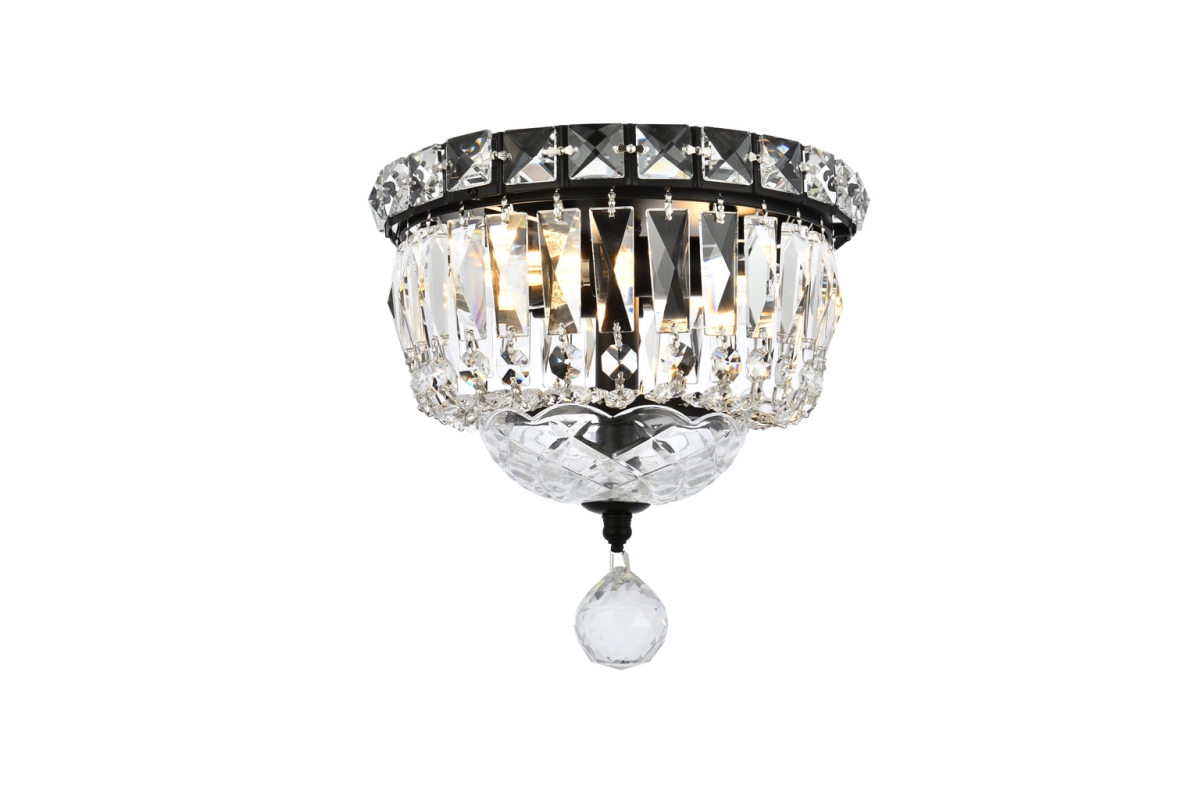 V2528F8BK-RC 8 in. Tranquil Flush Mount, Black