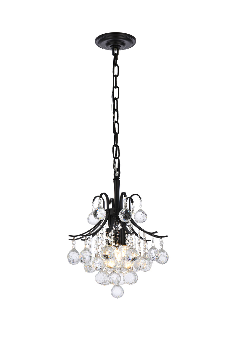 V8000D12BK-RC 12 in. Toureg Pendant, Black