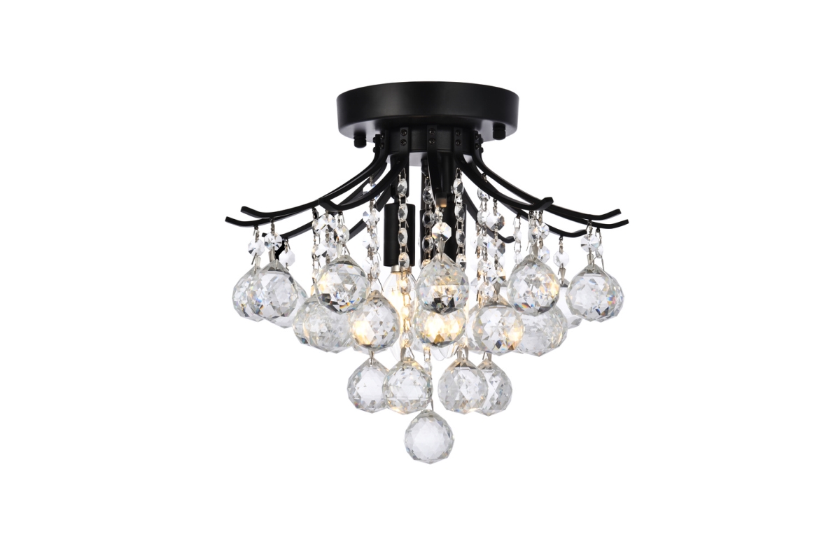 V8000F12BK-RC 12 in. Toureg Flush Mount, Black
