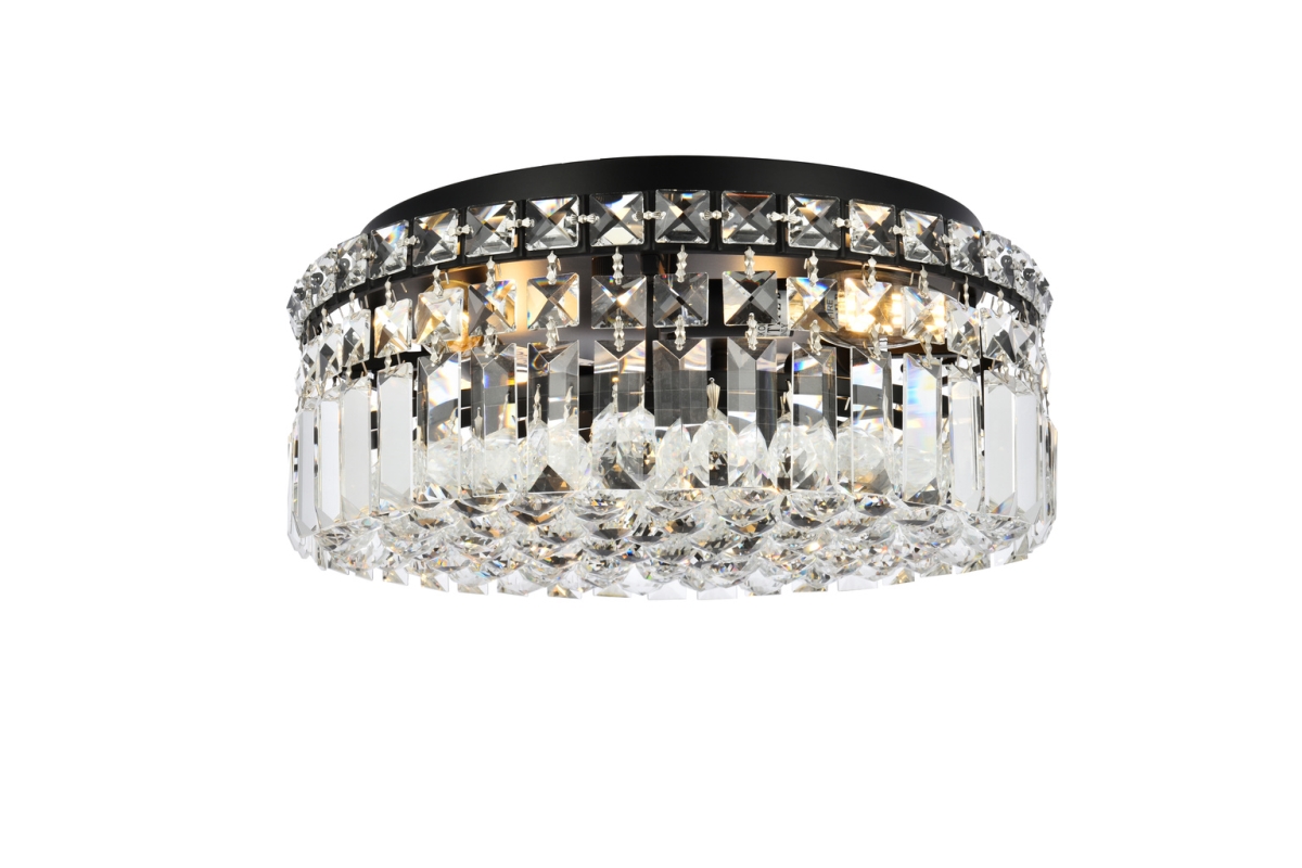 V2030F14BK-RC 14 in. Maxime Flush Mount, Black